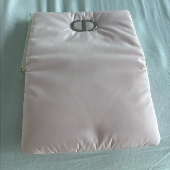 Dior Soft Pink Satin Clutch - Picture 3 of 3